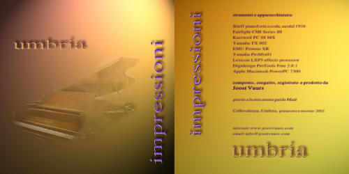 CD booklet Umbria Impressioni
